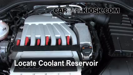 2008 Audi TT Quattro 3.2L V6 Coupe Coolant (Antifreeze) Add Coolant